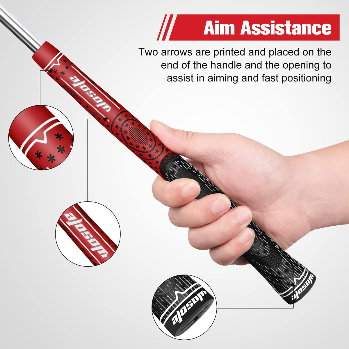 Wosofe grip texture enhances feel and lateral traction for stability.