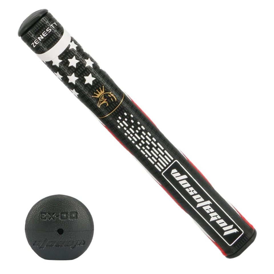 Wosofe golf putter grip front view shows lightweight, balanced feel.