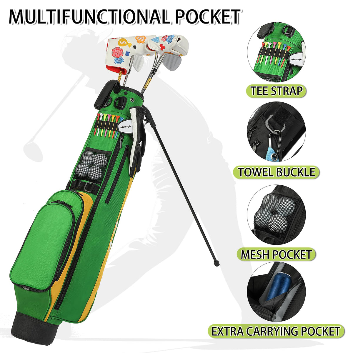 Wosofe stand bag auto-pop base keeps stand stable