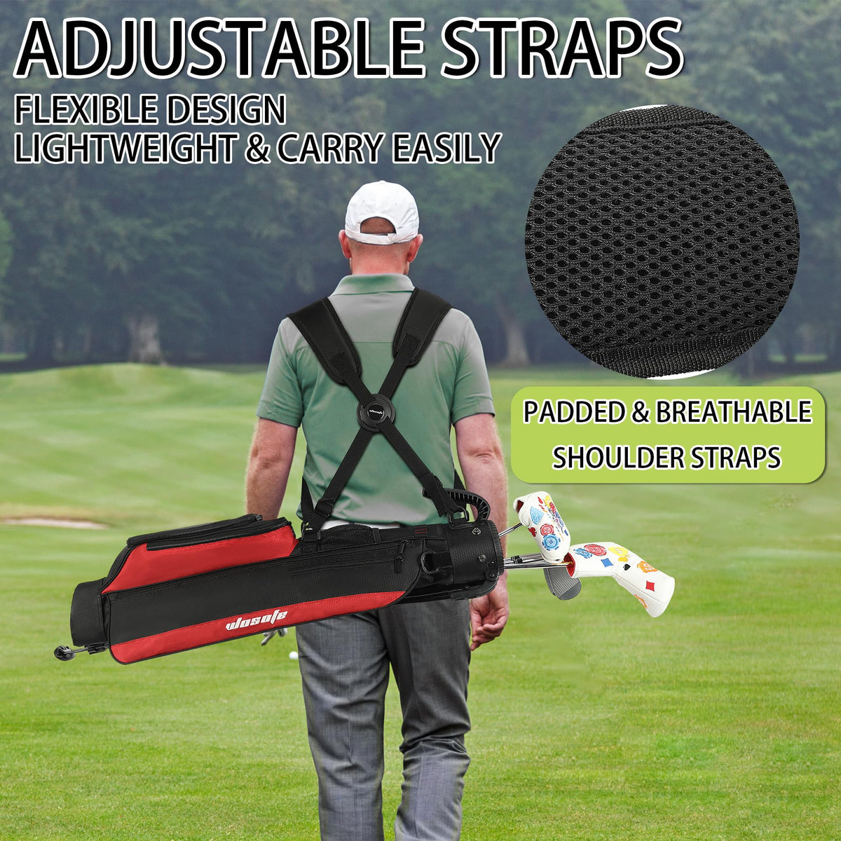 Wosofe ventilation ball pocket keeps gear breathable on hot days.