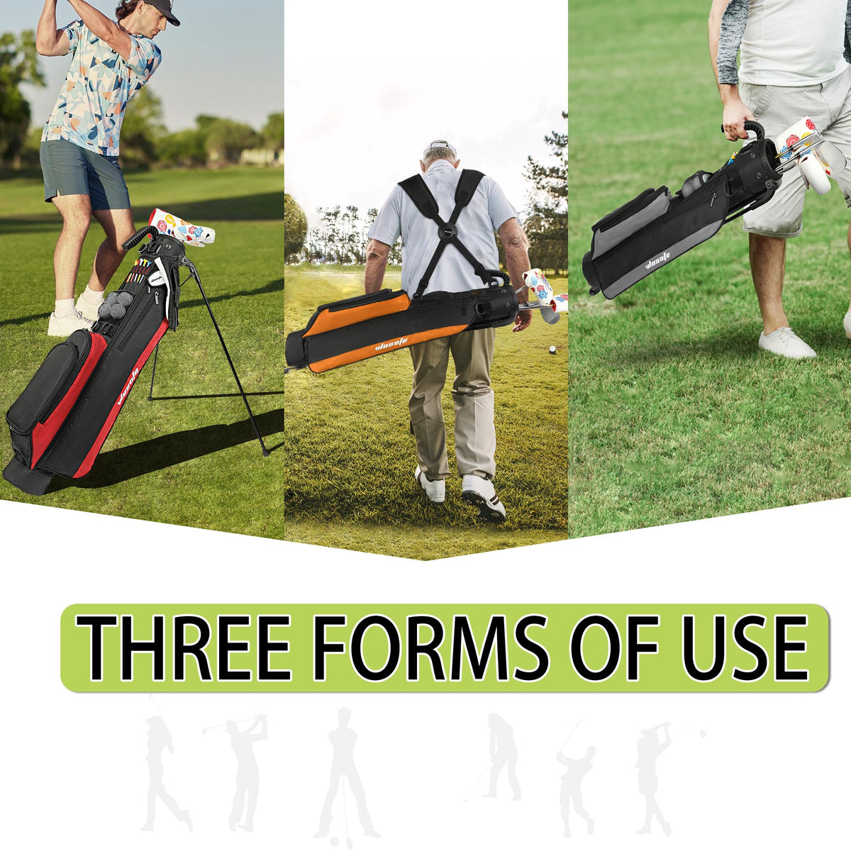 Wosofe walking-friendly golf bag designed for easy carry