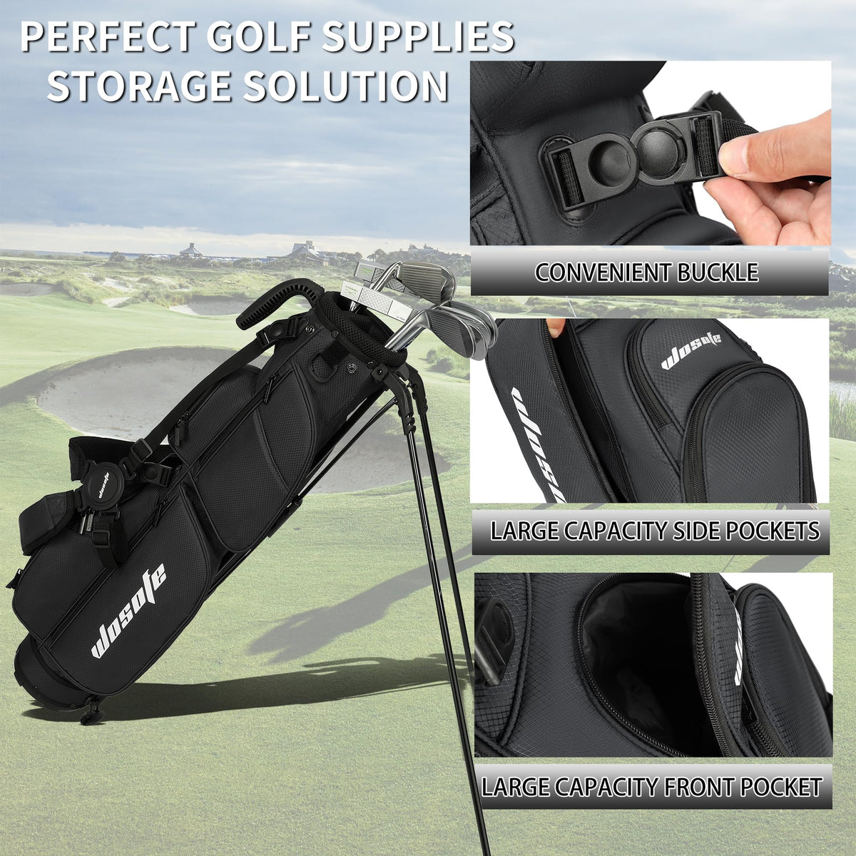 Wosofe dual-strap design for balanced carry and easy transitions