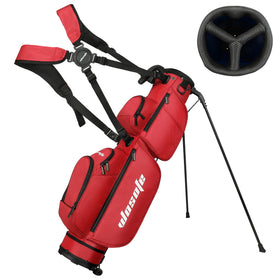 Wosofe lightweight golf stand bag front view shows compact design for easy carry.