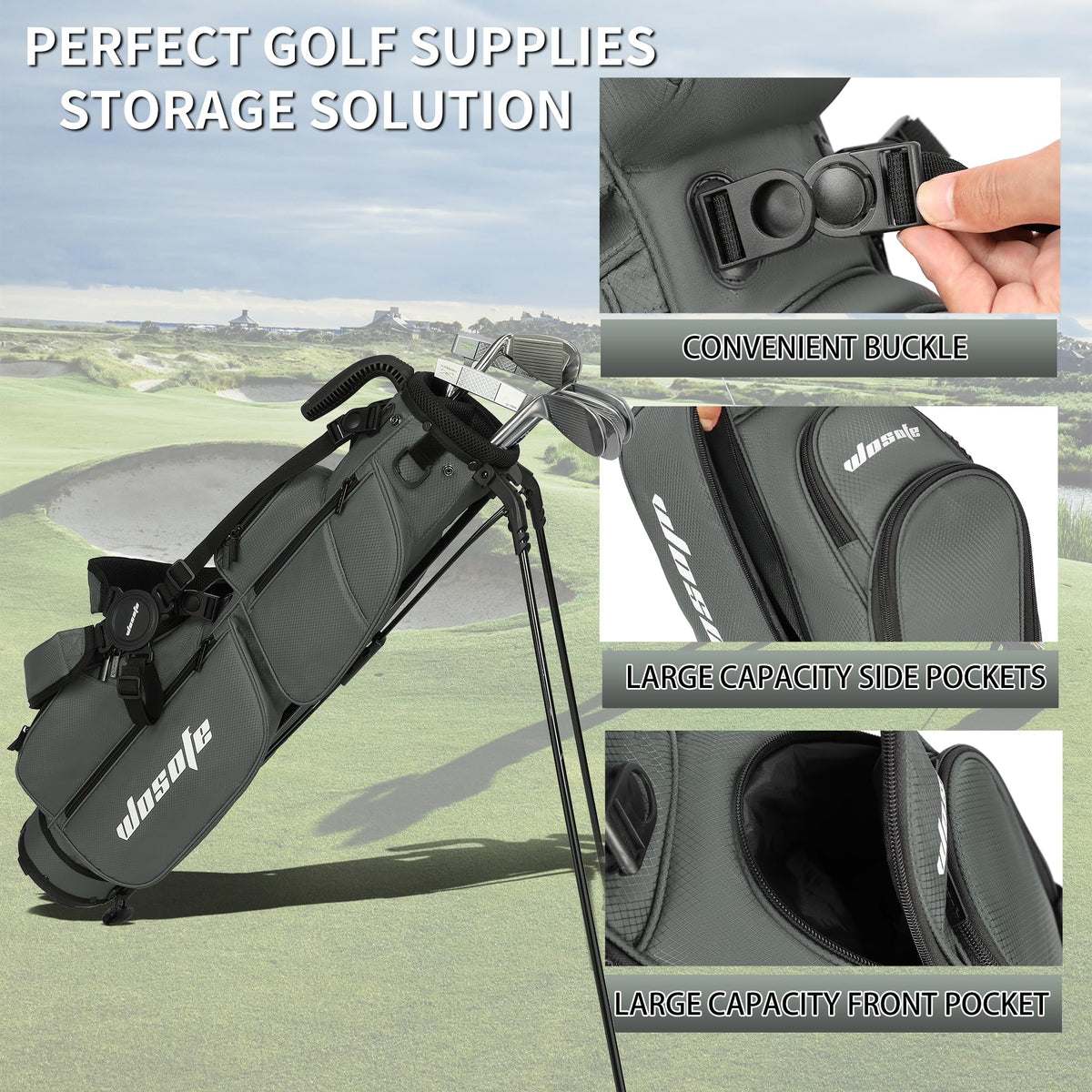 Wosofe bag layout shows 9 pockets for gear and essentials