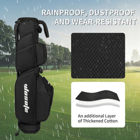 Wosofe bag with included rain cover to protect clubs in wet weather
