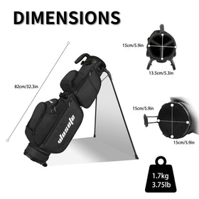 Wosofe stand bag with reinforced handle for fast pickup and transfer
