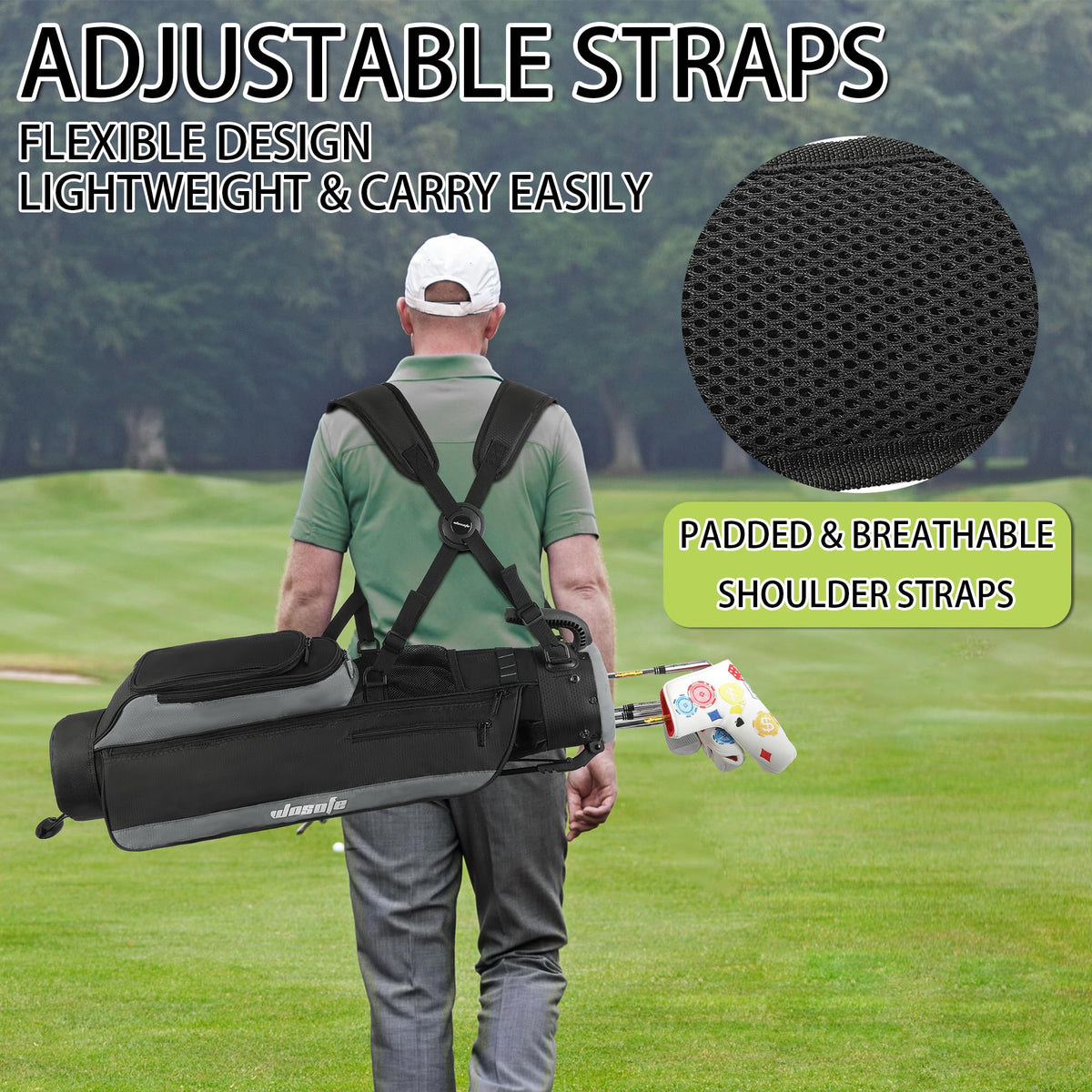 Wosofe tee strap keeps tees accessible during practice and rounds