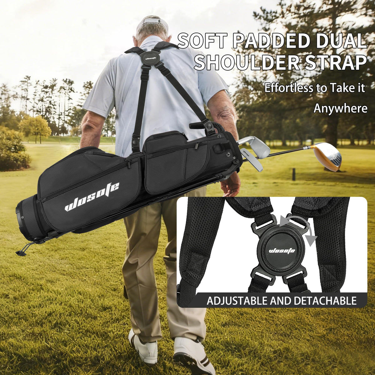 Wosofe triangular-stand delivers stable support on grass and slopes