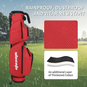 Wosofe waterproof fabric protects clubs during rain or splashes.