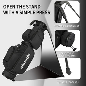 Wosofe stand bag in waterproof nylon for rain-ready play