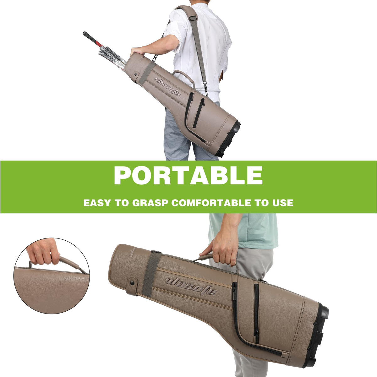 Wosofe lightweight design moves easily in a car trunk and travel bag.