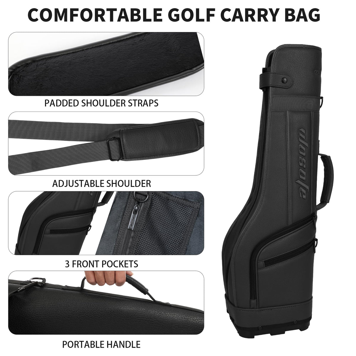 Wosofe non-slip base prevents shifting during transport.
