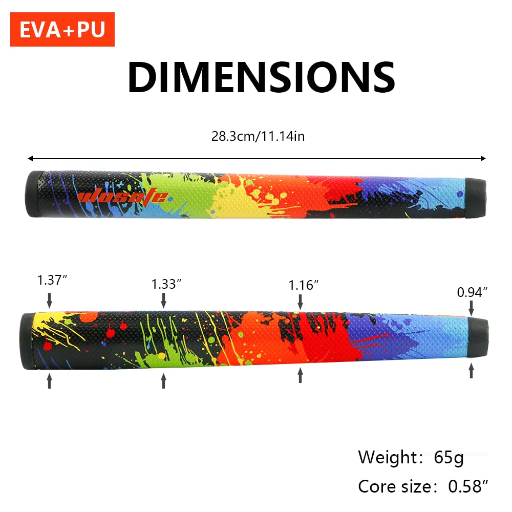Wosofe premium PU EVA materials for lightweight, comfortable grip.