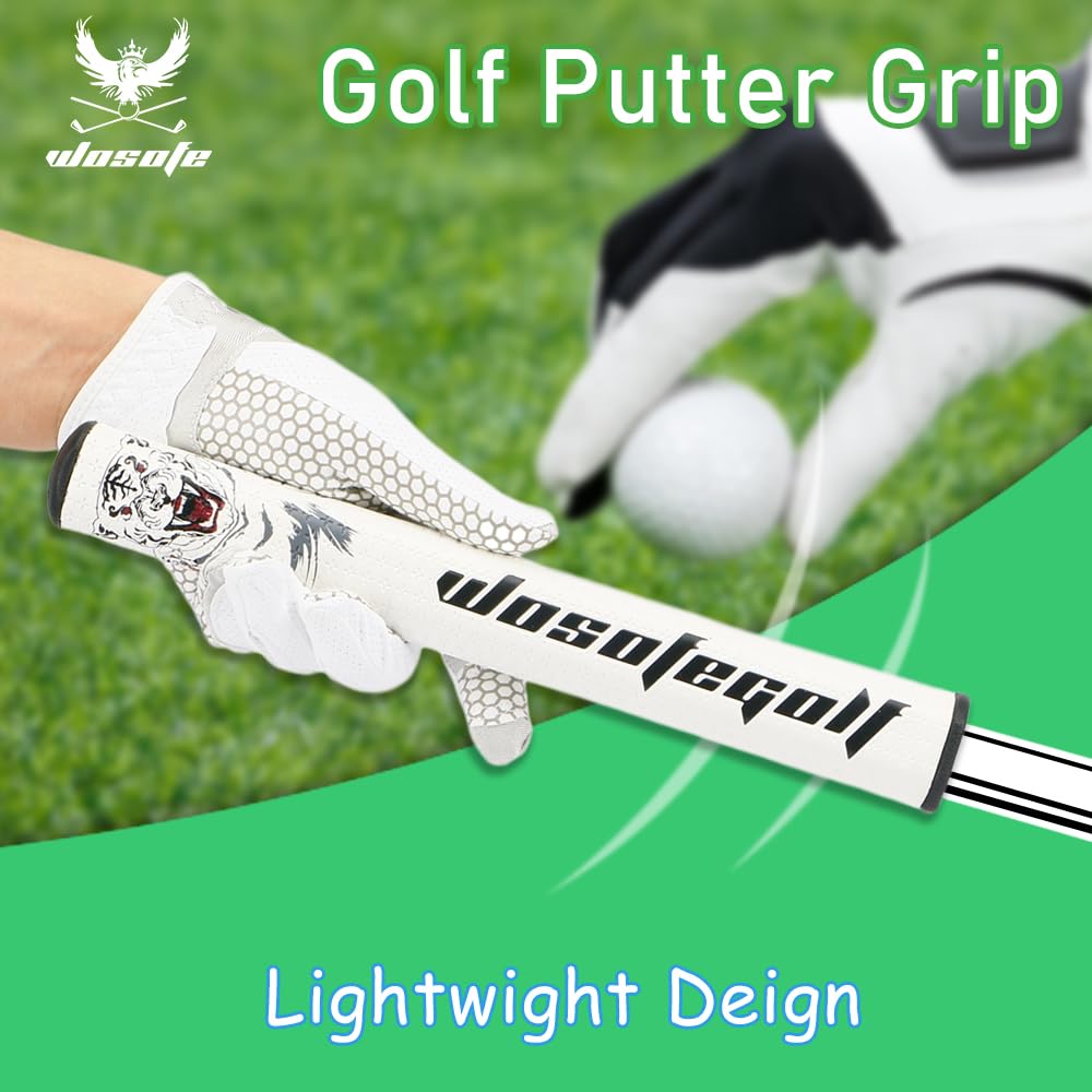 Wosofe putter grip style B delivers steady traction in all weather.