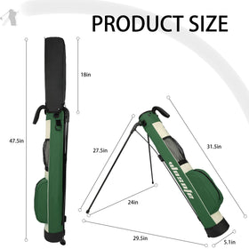 Wosofe bag's side pockets keep accessories organized during round or practice.
