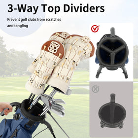 Waterproof nylon protects gear in wet conditions.