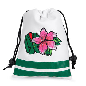 WTLJQQY hibiscus embroidery on golf pouch for stylish gear