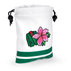 WTLJQQY PU leather golf pouch offers durable, easy-to-clean storage