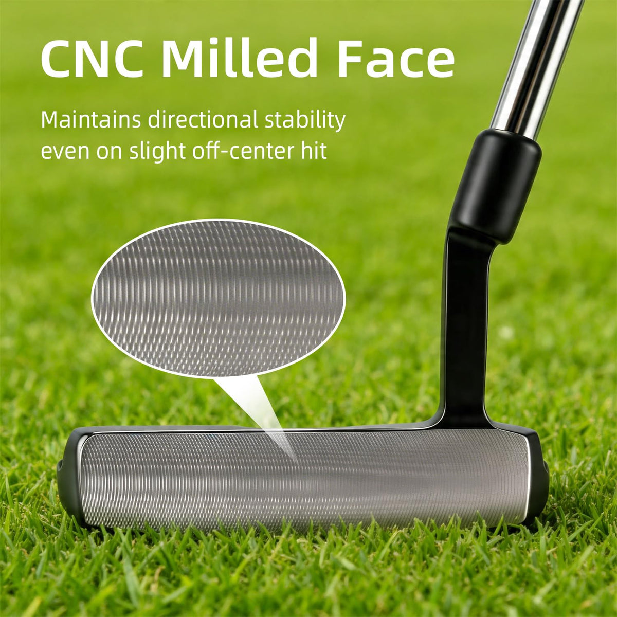 Wuday mallet putter alignment line aids target accuracy on greens
