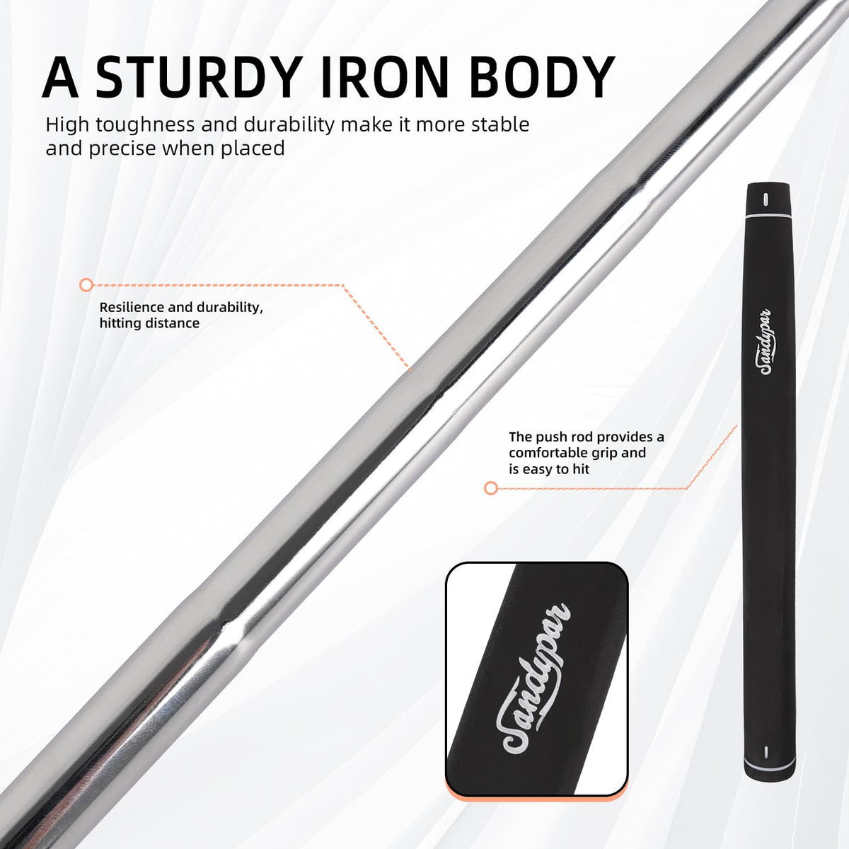Wuday rear groove eases ball pickup for quick setup.