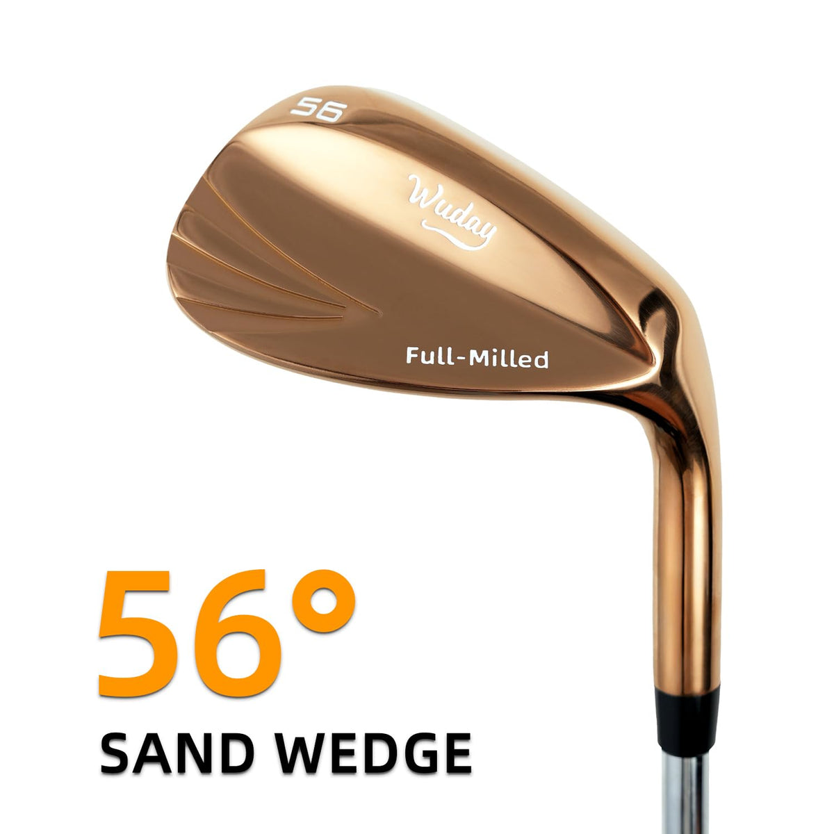 Wuday wedge with non-sharp grooves protecting ball surface while spinning.