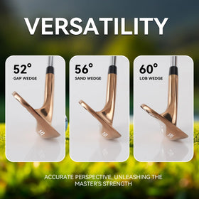 Wuday right-handed wedge set with three lofts for versatile play.