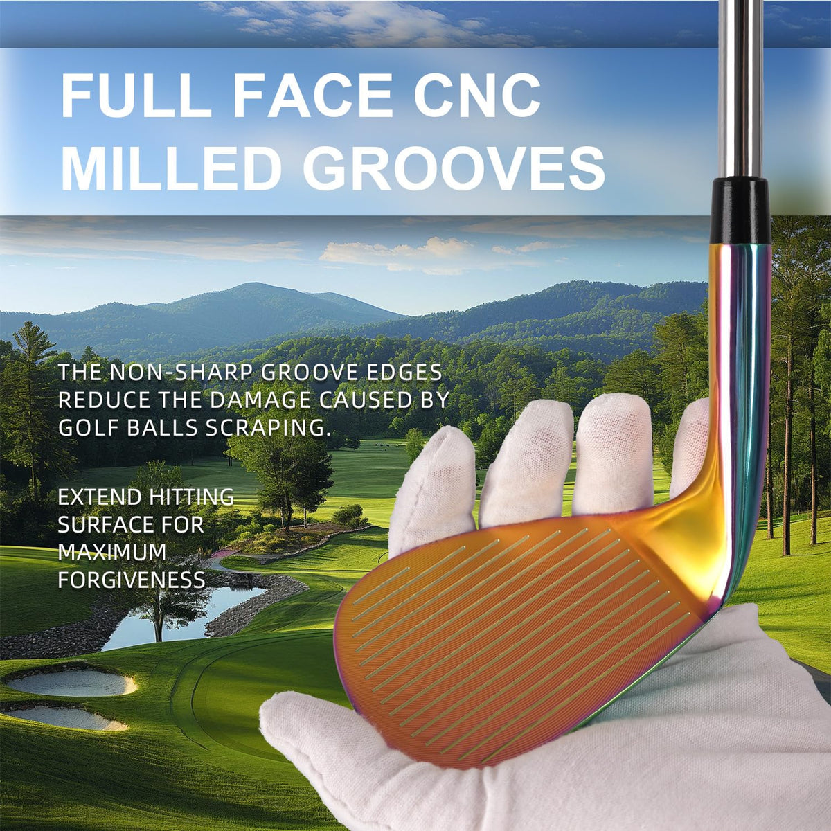 Wuday 60° right-handed golf wedge enables high, soft landings from bunkers and greens