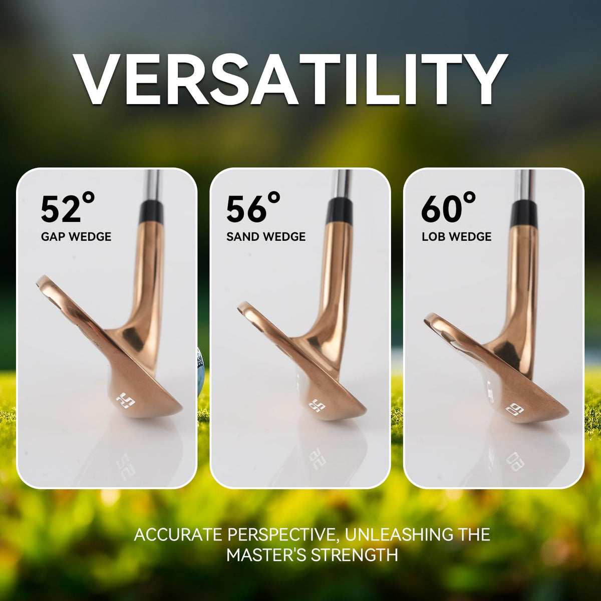Wuday right-hand wedge in action demonstrates versatile on-course performance
