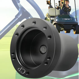 WUKO HUNT Club Car adapter front view showing 5-6 hole compatibility for a secure fit
