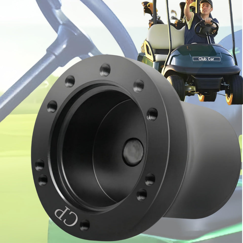 WUKO HUNT Club Car adapter front view showing 5-6 hole compatibility for a secure fit