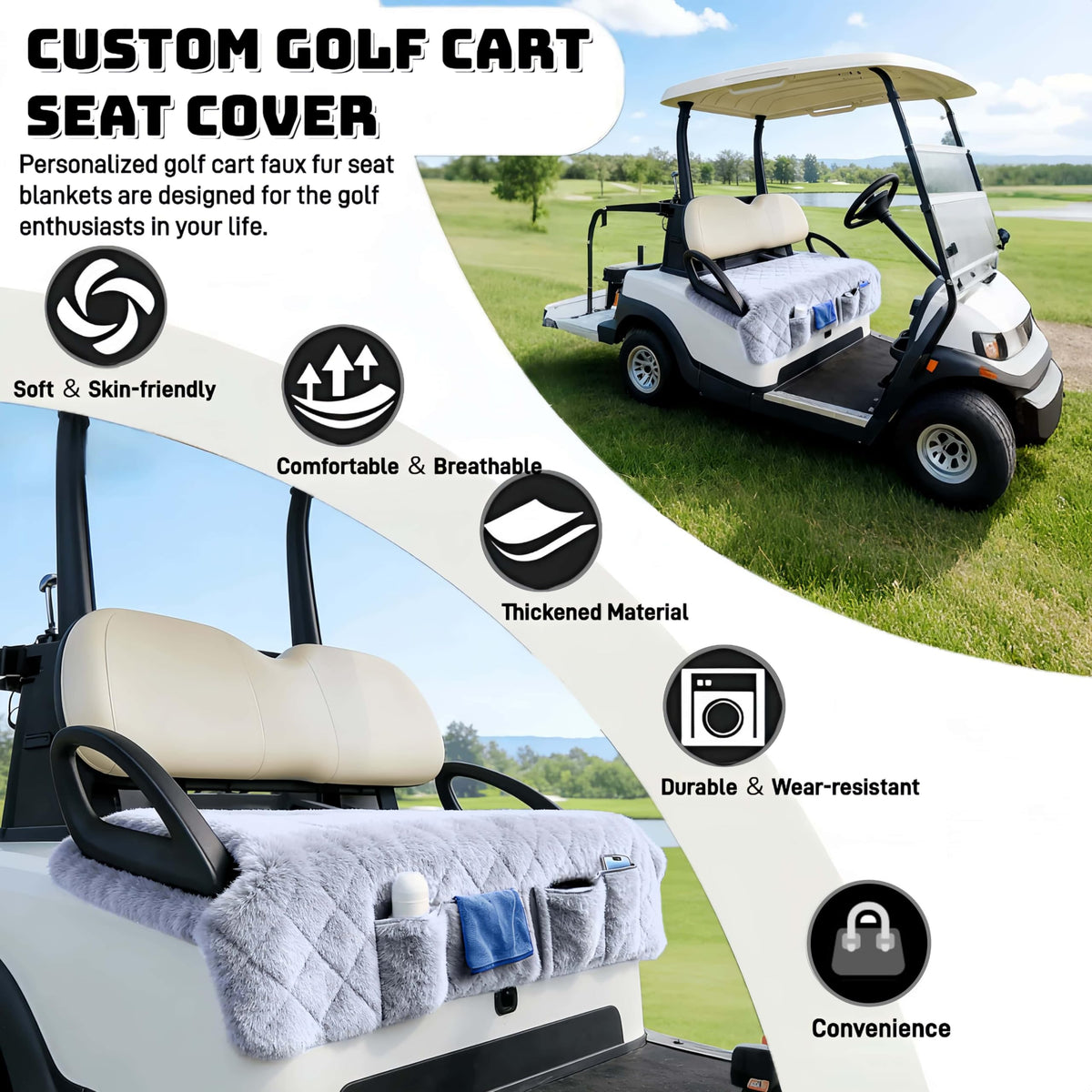 WUKO HUNT four-pocket storage seat cover keeps essentials within reach.