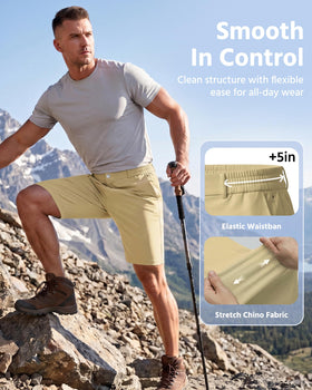 Wulcea 9-inch shorts waistband close-up showing elastic for secure, comfortable wear.