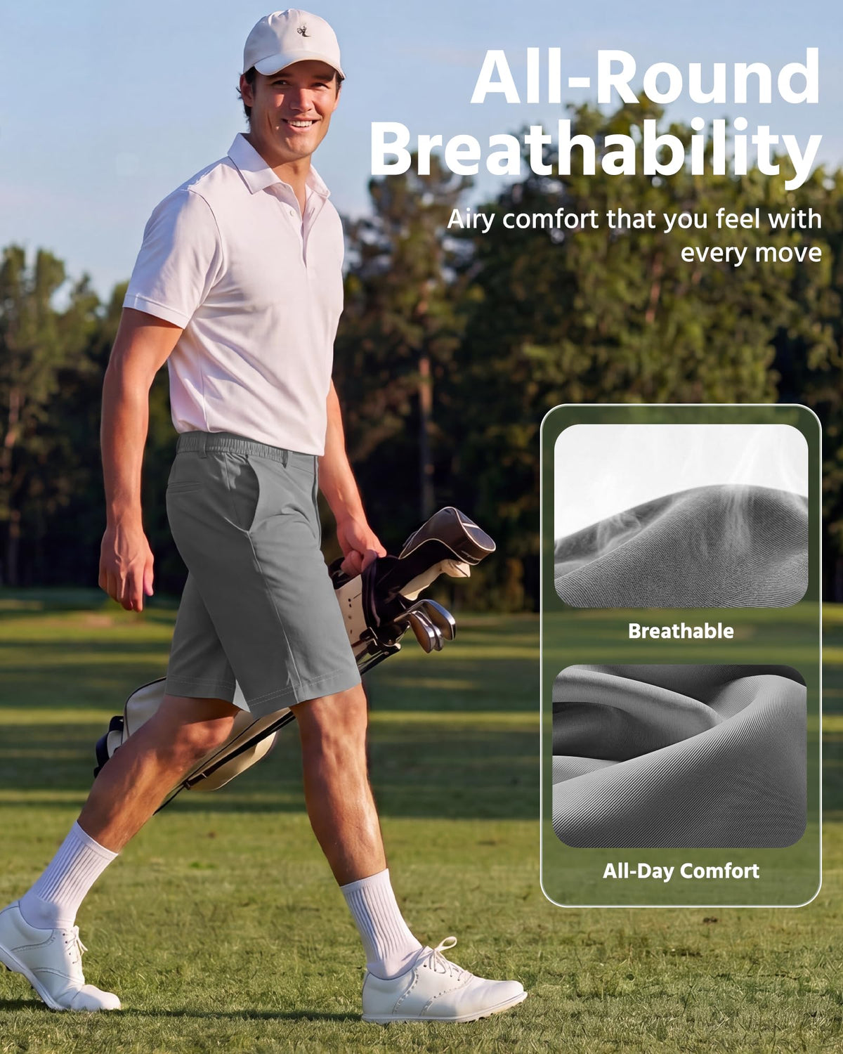 Wulcea water-resistant coating and quick-dry fabric keep you dry in changing weather.