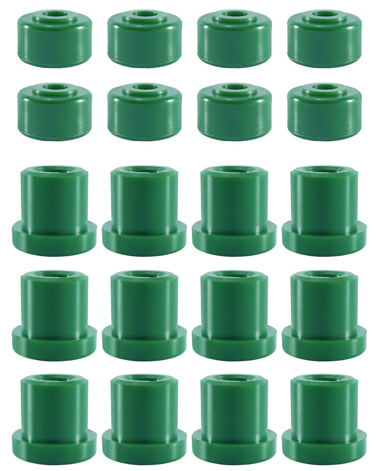 WUMZIJ A-arm bushing kit with RHOX lift, front view, for smoother ride.