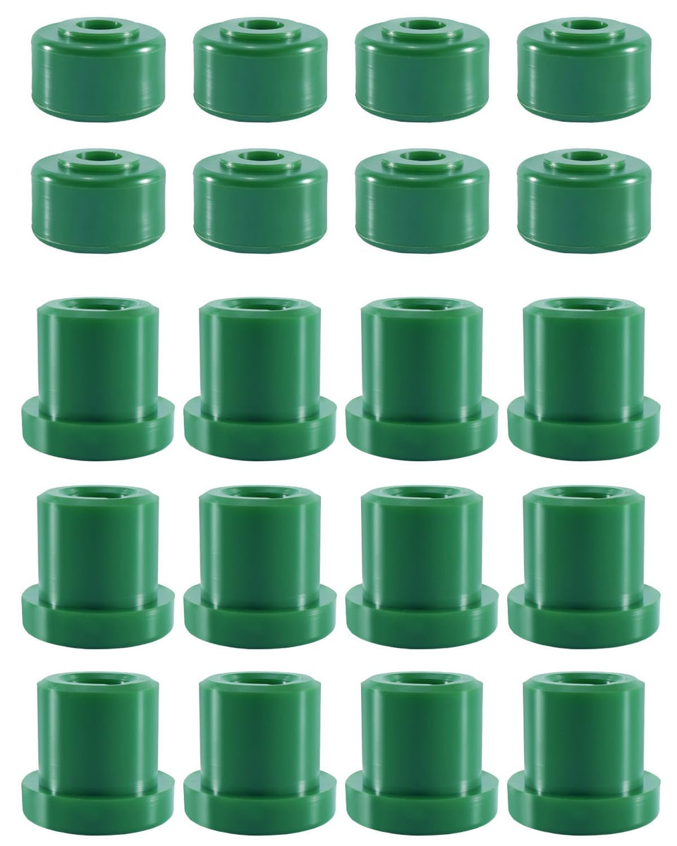 WUMZIJ A-arm bushing kit with RHOX lift, front view, for smoother ride.