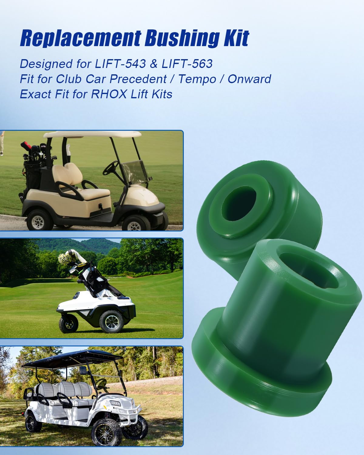 WUMZIJ polyurethane bushing close-up, durable material and wear resistance.