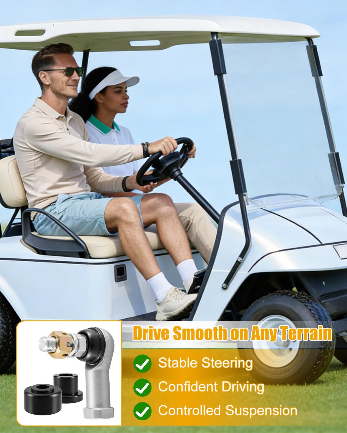 Kit designed for Club Car Precedent lift setups to simplify maintenance.