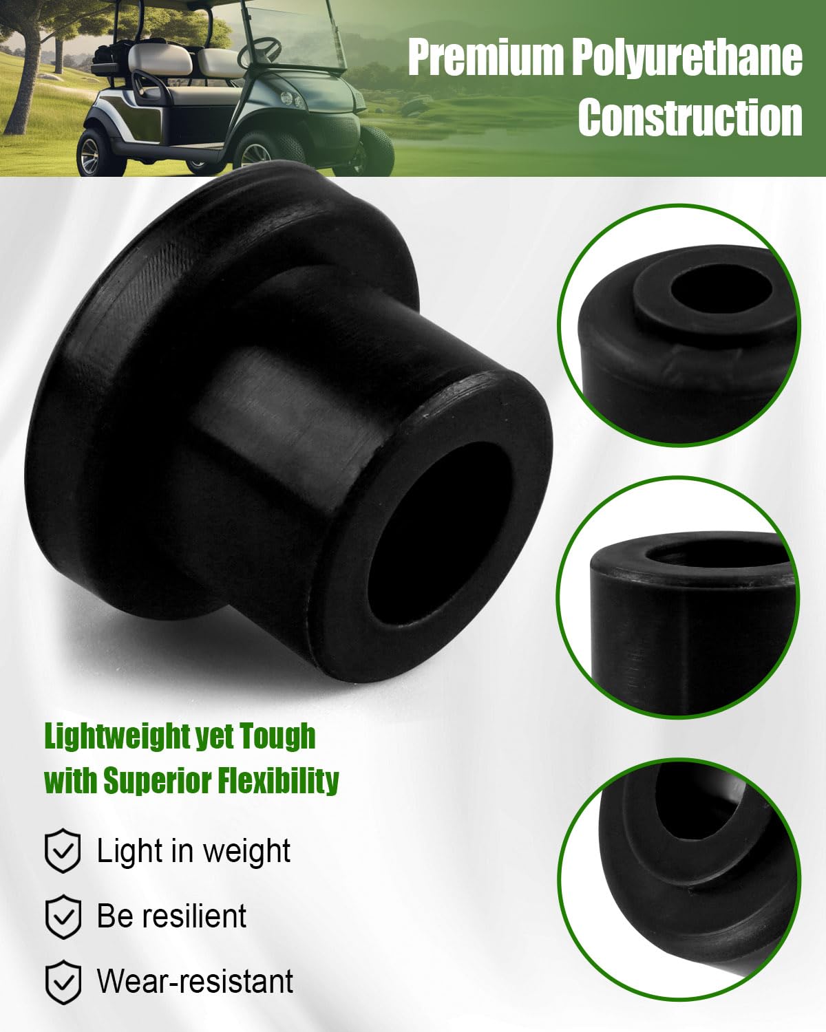 WUMZIJ installed bushing kit on golf cart improving ride and control