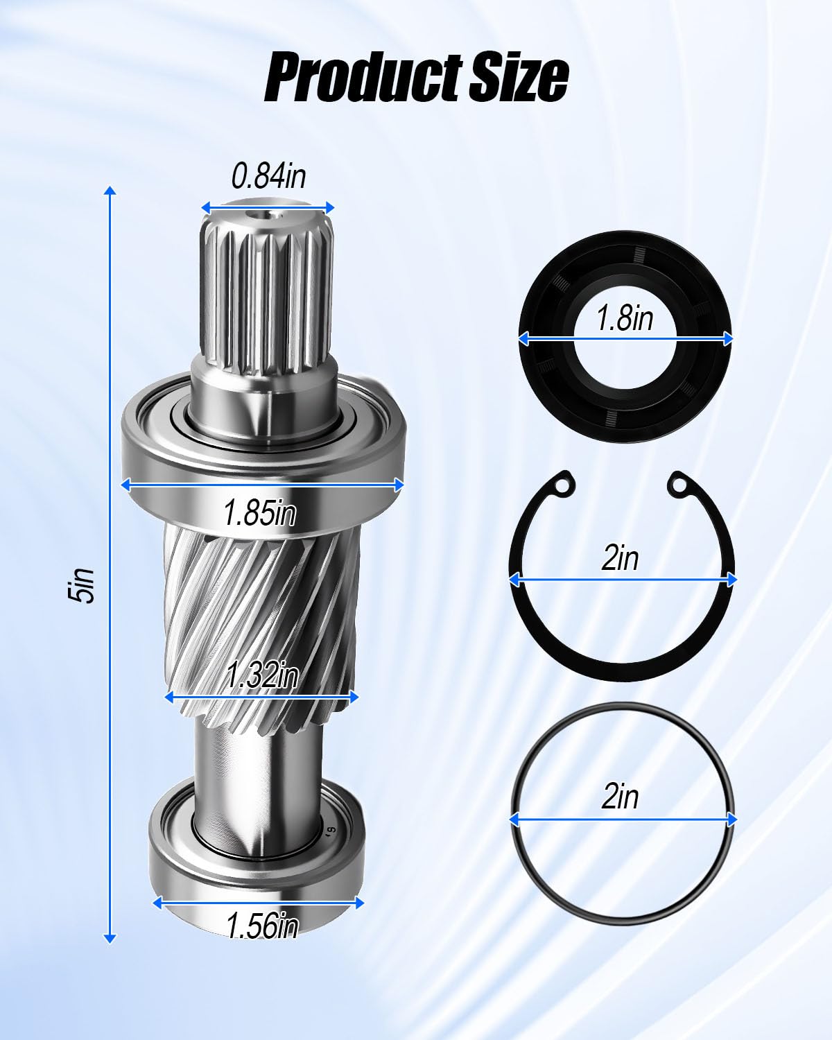 Wusquvy clasp spring included for secure assembly.