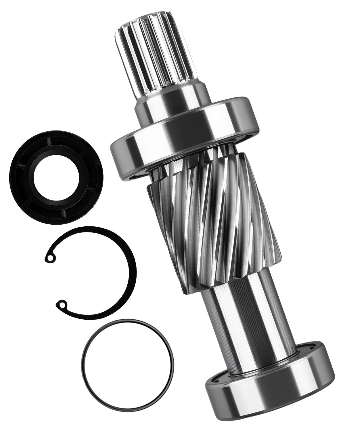 Wusquvy input gear shaft kit front view, ready for EZGO RXV upgrades.