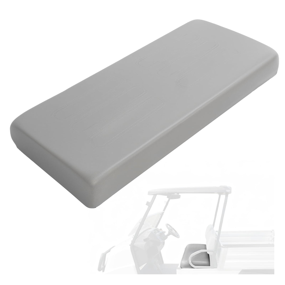 WUTIST front seat bottom cushion for Club Car Carryall gray improves comfort.