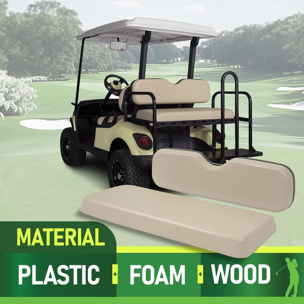 WUTIST universal tan seat backrest for added support
