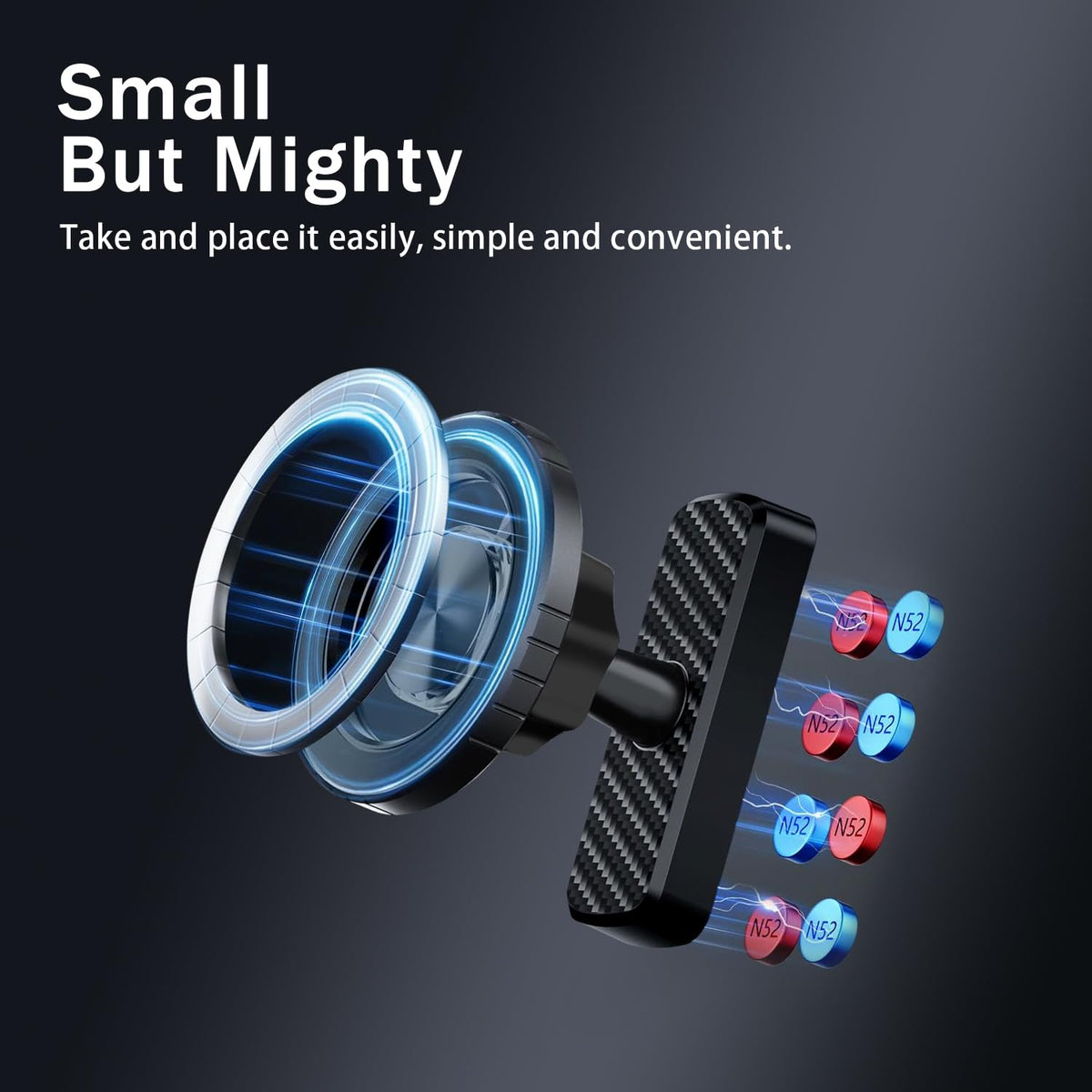 WXOXHE UV-resistant ABS shell protects the mount from sun exposure
