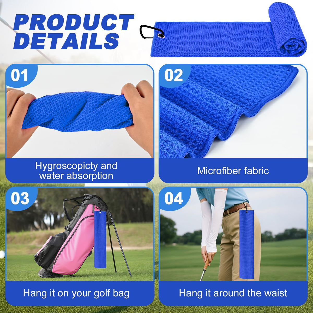 Wynaura blue tees holder—organized storage for fast tee-offs