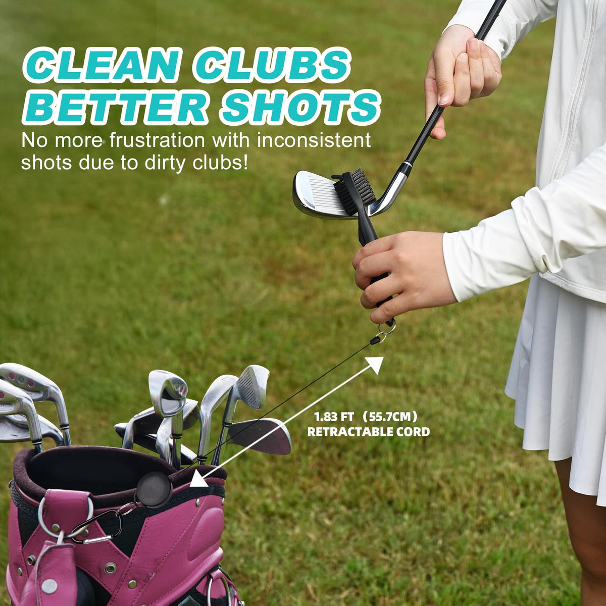 Wynaura bubble level aids quick alignment checks before your swing