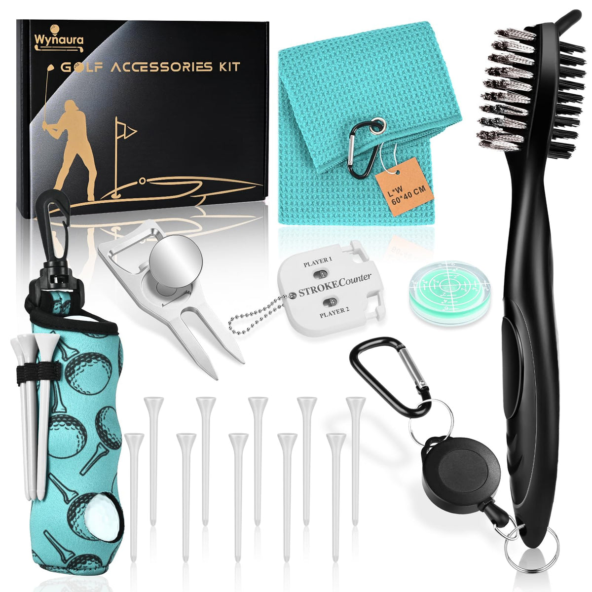 Wynaura cleaning brush removes grime from clubs without scratching the surface