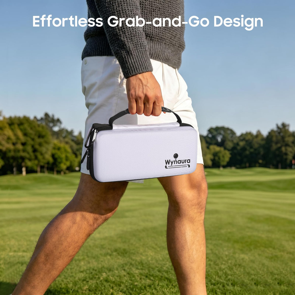 Wynaura 10.4-inch profile fits golf bags without bulk.