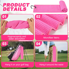 Wynaura cleaning brush and towel pair keeps irons clean and dry during rounds.