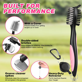 Wynaura pink golf tees 10-pack provide consistent tee height