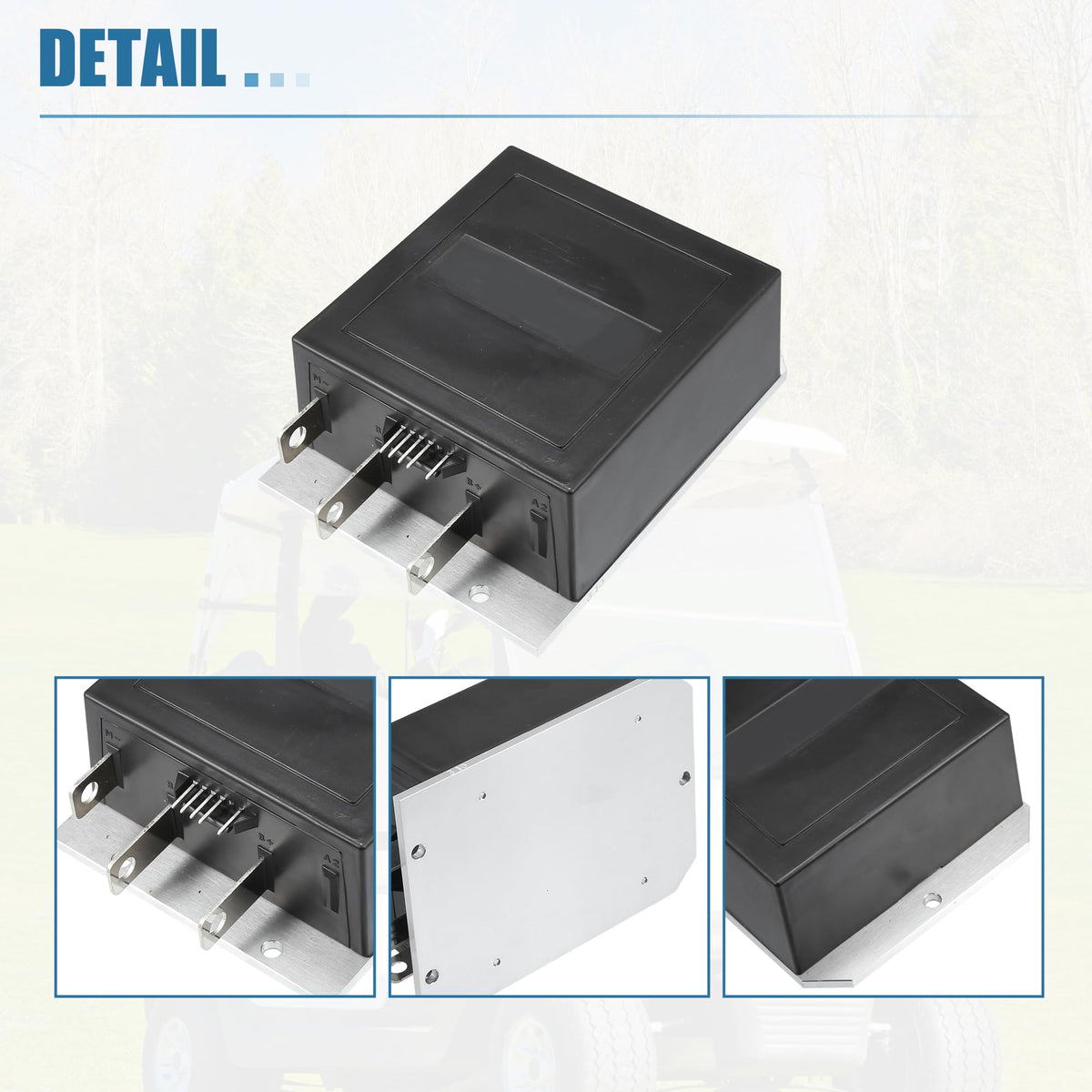 X AUTOHAUX 36V 350A label confirms correct power rating for safe operation.